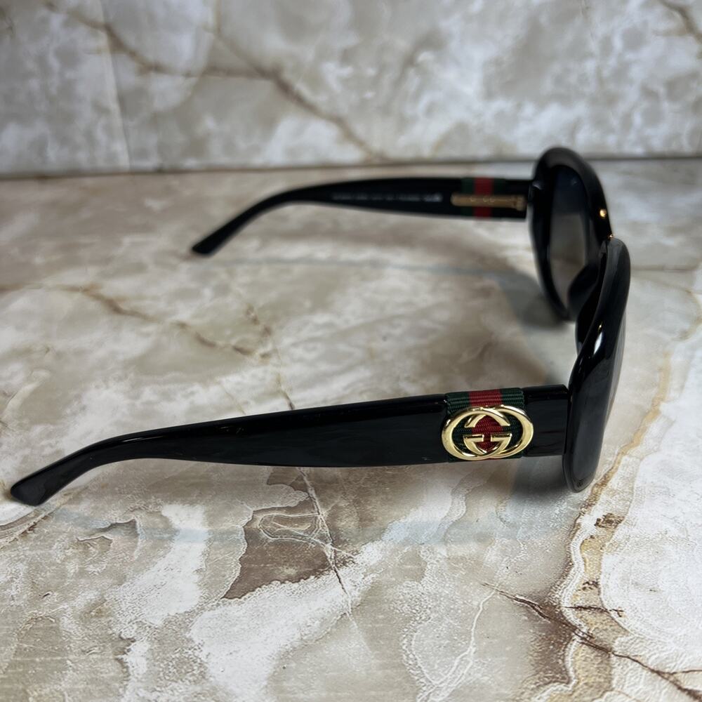 Gucci Sunglasses GG3644/S D28WJ Polished Black FOR FRAMES - SCRATCHED LENSES - Picture 2 of 11